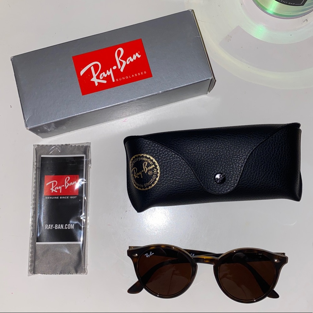 Rayban Tortoise RB2180 Sunglasses, b-15 brown lens